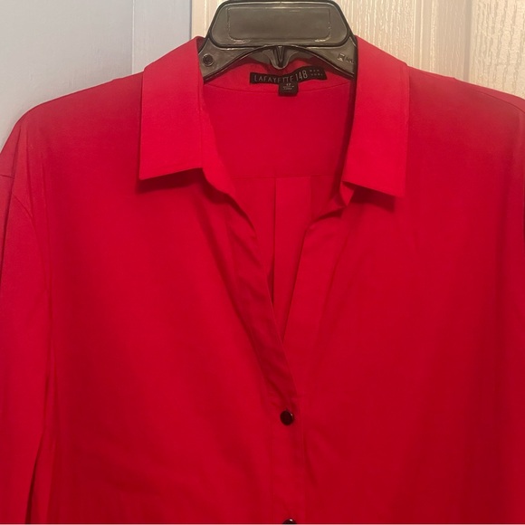 Lafayette 148 New York Michelle Long Sleeve Top - Picture 6 of 14